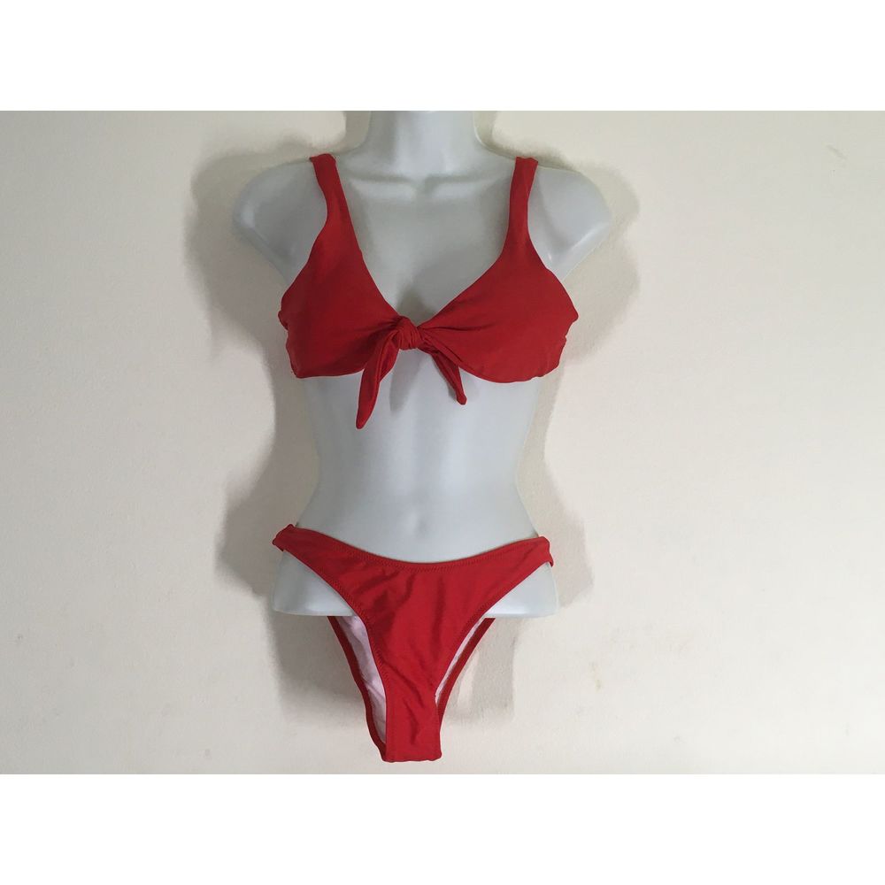 Reutter Red Bikini Woman's Size Large Top